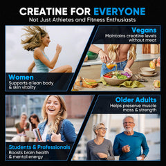 Creatine powder suitable for men and women