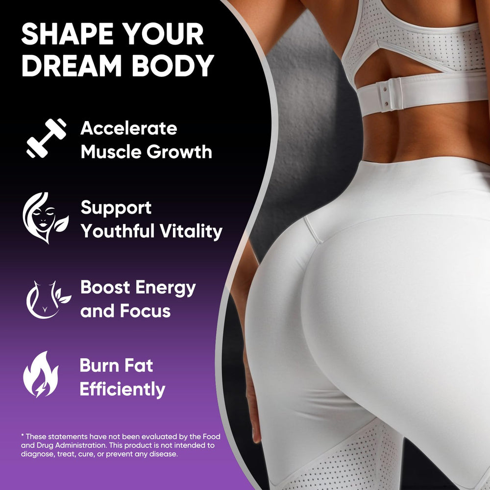 Ingredient icons showing micronized, non-GMO, gluten-free, soy-free