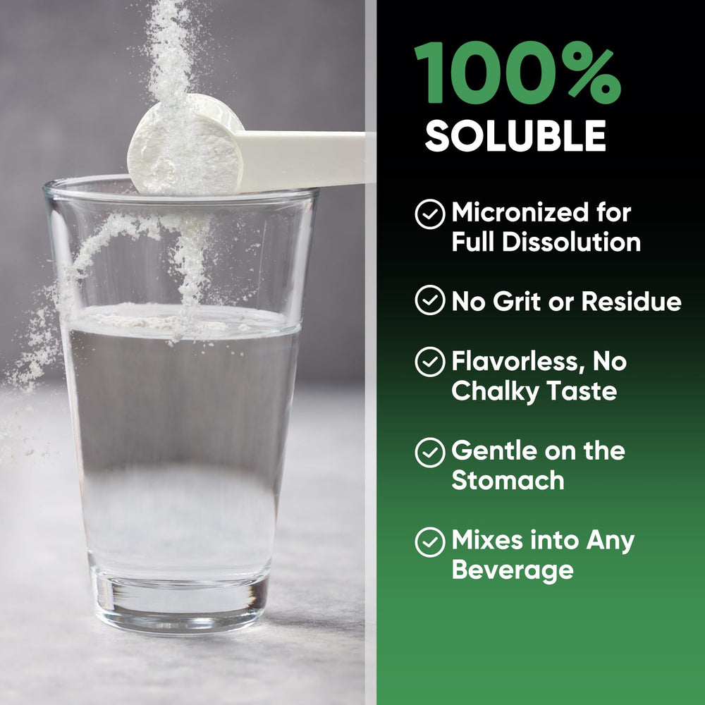 Creatine powder supporting exercise performance and recovery