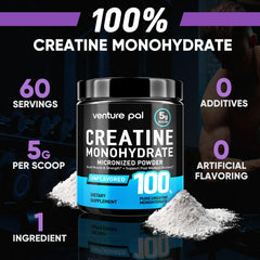 Creatine powder being mixed in a shaker bottle