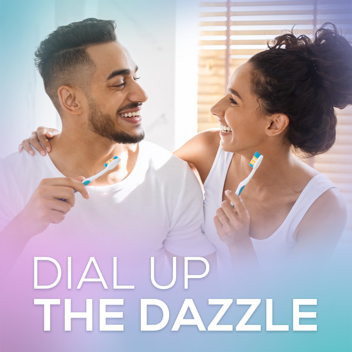 Bright, clean smile after using Venus Visage Dazzle Dust Teeth Whitening Powder