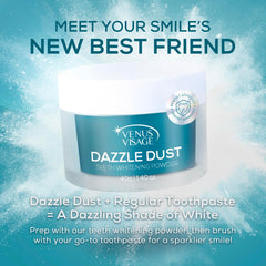 Step 1: Damp toothbrush dipped into the whitening powder