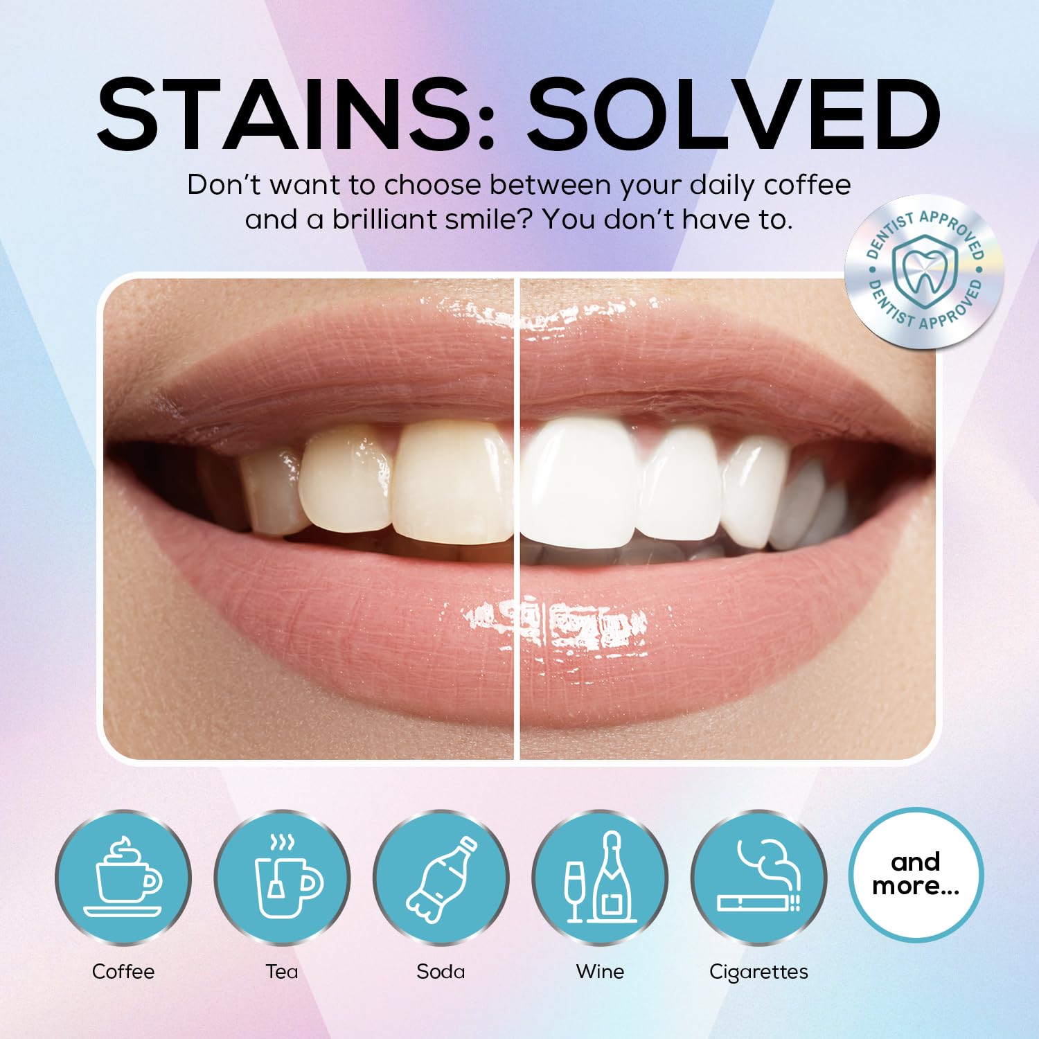 Step 2: Brush teeth for 2-4 minutes with Venus Visage Dazzle Dust powder