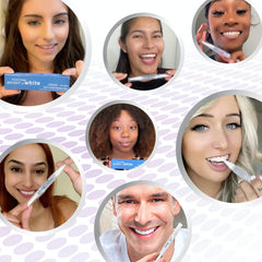 Illustrative concept of a brighter smile with Venus Visage pen