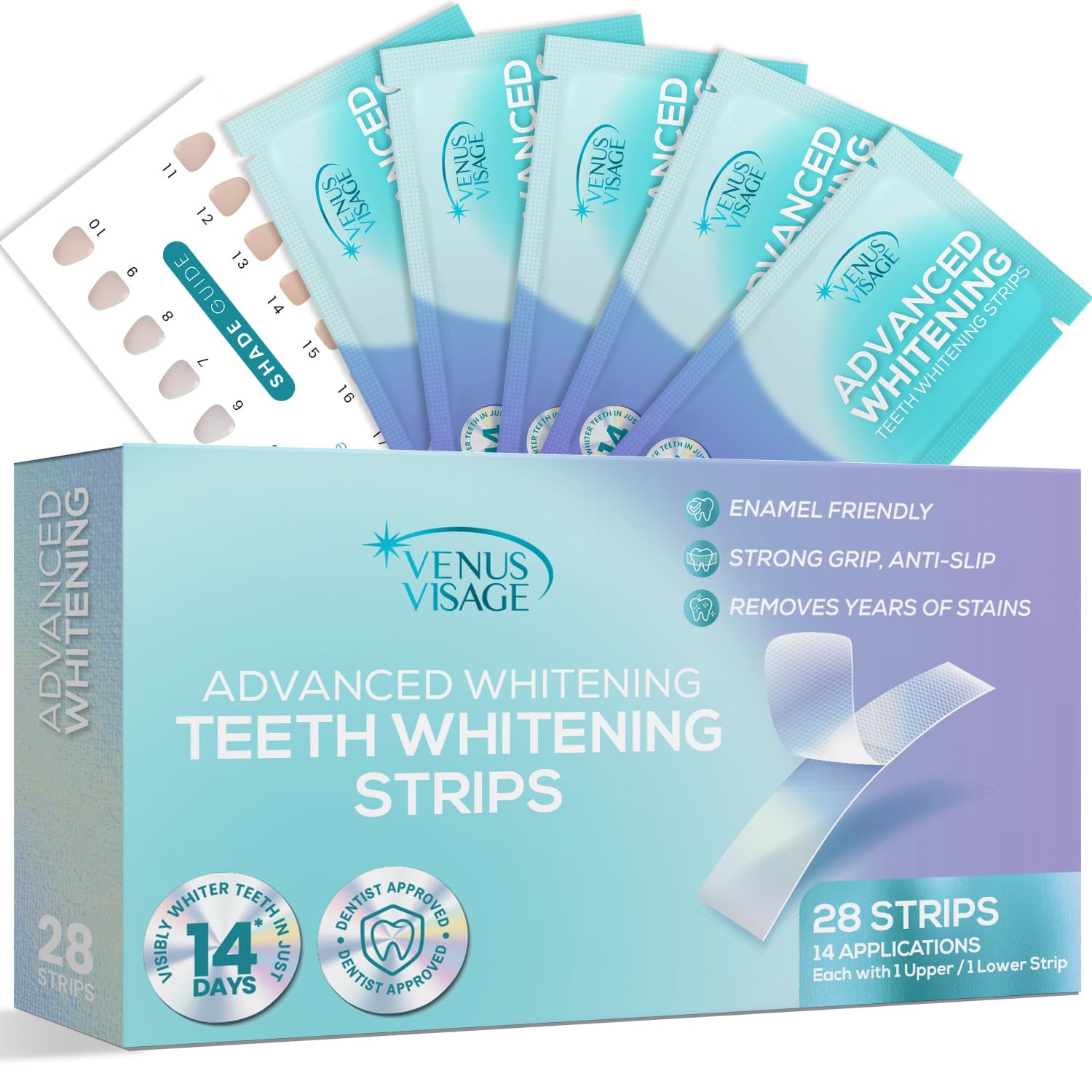 Venus Visage Teeth Whitening Strips packaging front