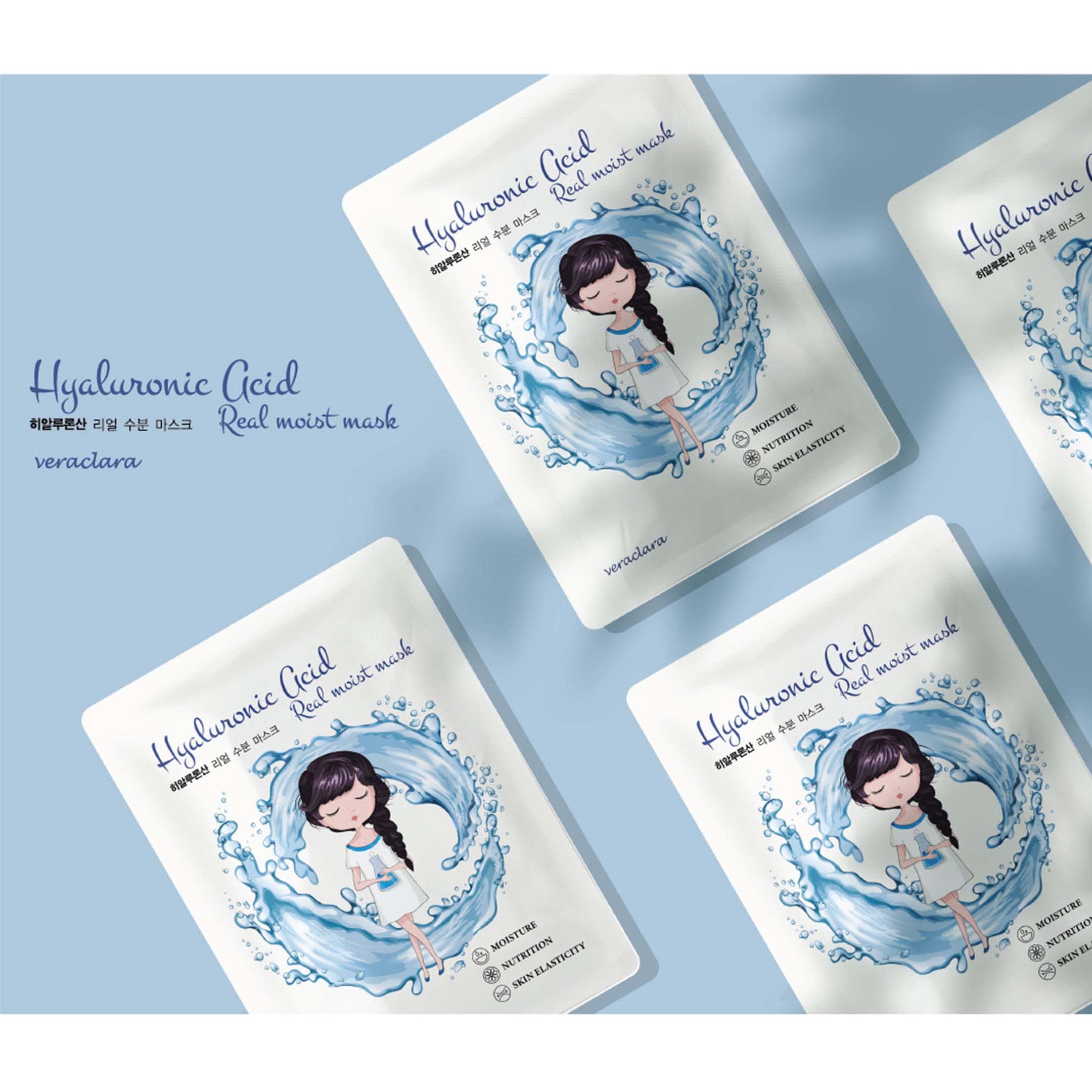 Veraclara facial mask leaves skin soft and hydrated.