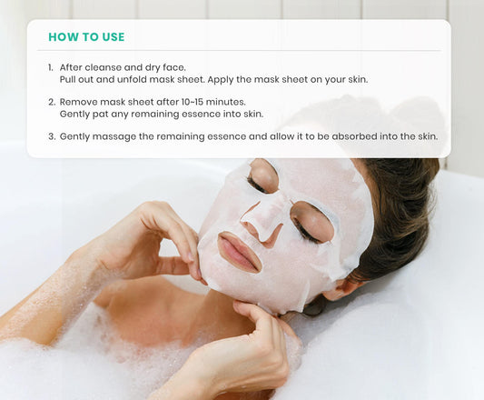 Veraclara mask texture detail shows breathable sheet.
