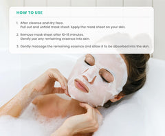 Veraclara mask texture detail shows breathable sheet.