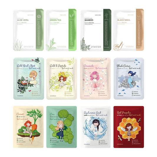 Veraclara facial mask unfolded for hydration.