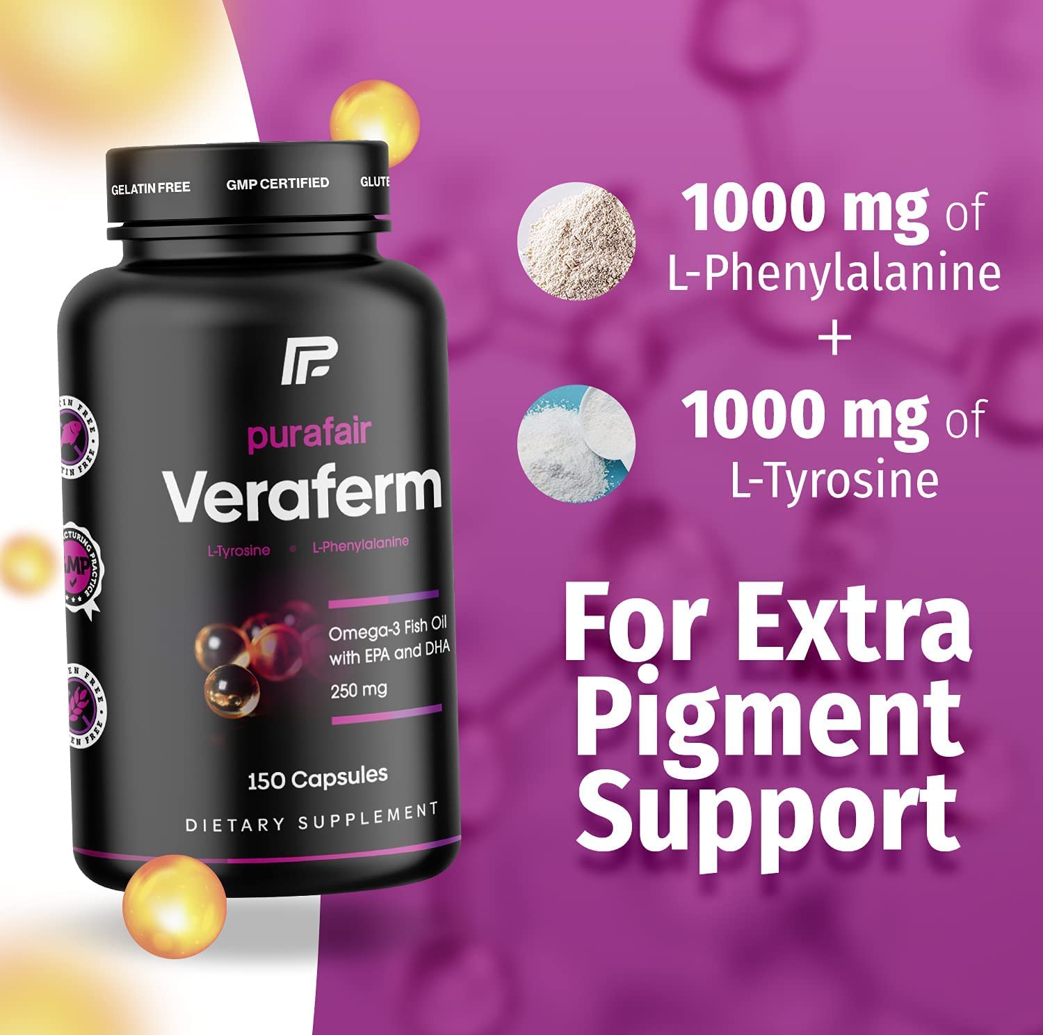 Close-up of Veraferm capsules