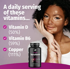 Veraferm ingredients featuring Vitamin B6 and Omega-3