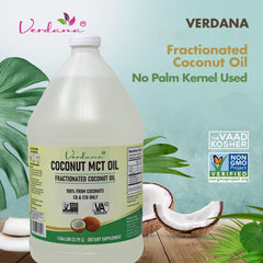 Pouring Verdana Coconut MCT Oil into keto coffee