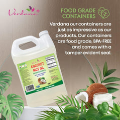 Kosher, vegan, non-GMO icons for Verdana MCT Oil