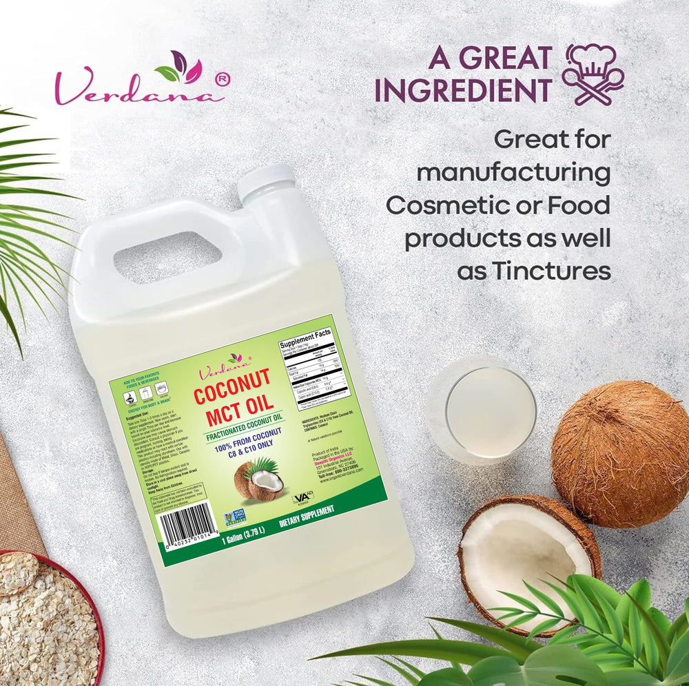 Uses: cooking and beverages with Verdana MCT Oil