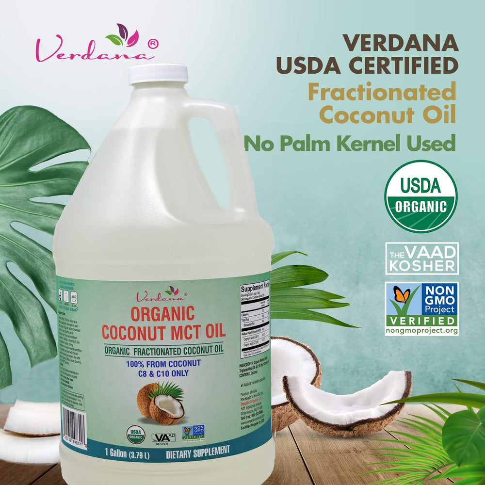 Verdana MCT Oil – USDA Organic, Kosher, 1 Gallon