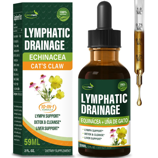 Verdeherb Cleavers Lymphatic Drainage Drops bottle front view