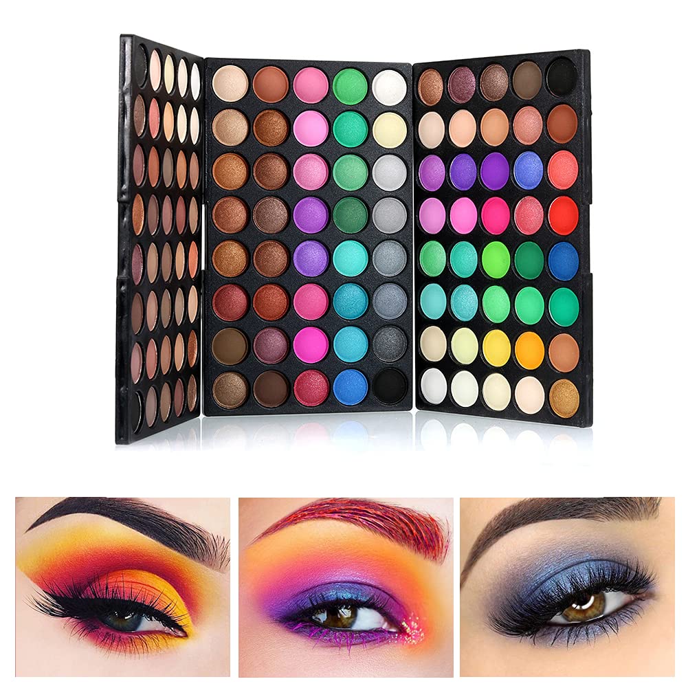Veronni 120 Colors mini eyeshadow palette cover with vibrant shades for on the go looks