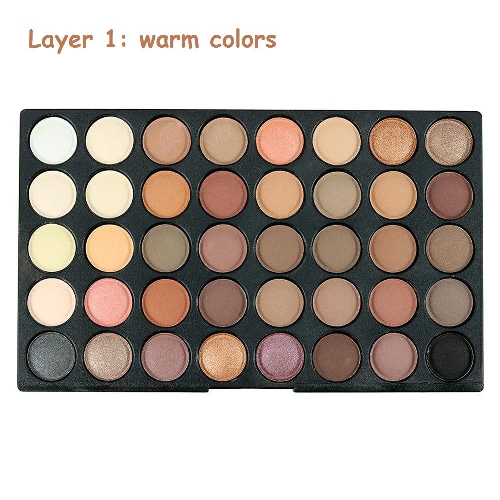 Veronni 120 Colors mini palette swatch sheet close-up showing high pigmentation and blendability
