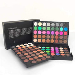 Veronni 120 Colors mini palette travel case with three-layer layout for easy storage