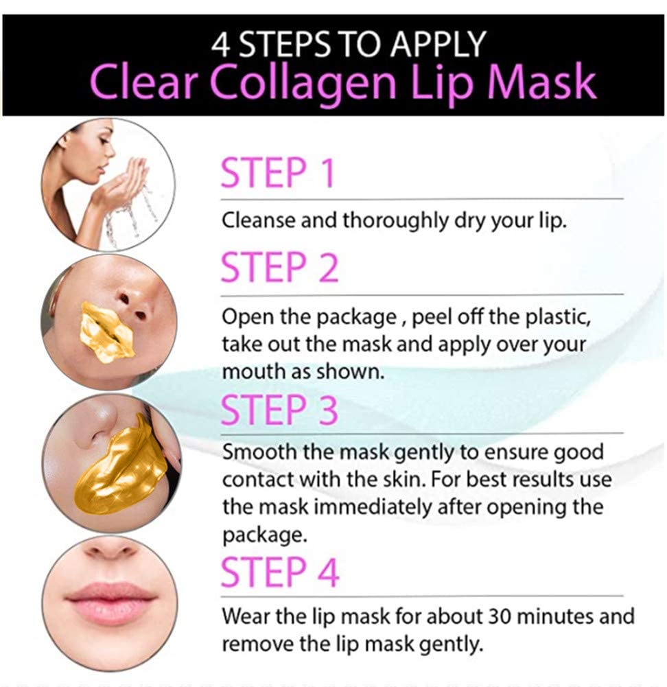 VERONNI 24K lip mask serum application highlights collagen and peptides.