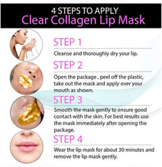 VERONNI 24K lip mask serum application highlights collagen and peptides.