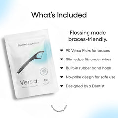 Xylitol-infused braces floss picks for protection