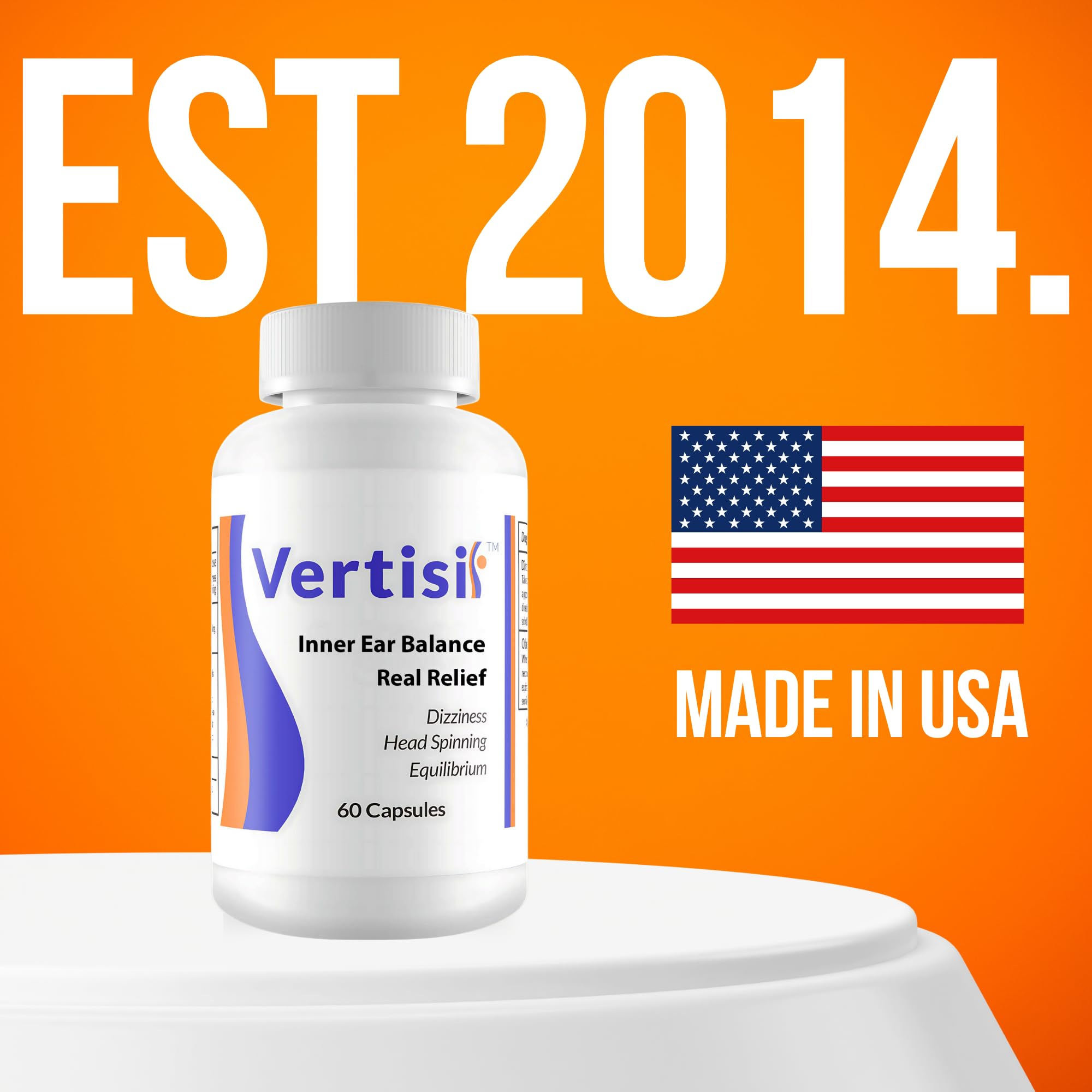 Close-up of Vertisil Real Medicine bottle label