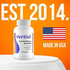 Close-up of Vertisil Real Medicine bottle label