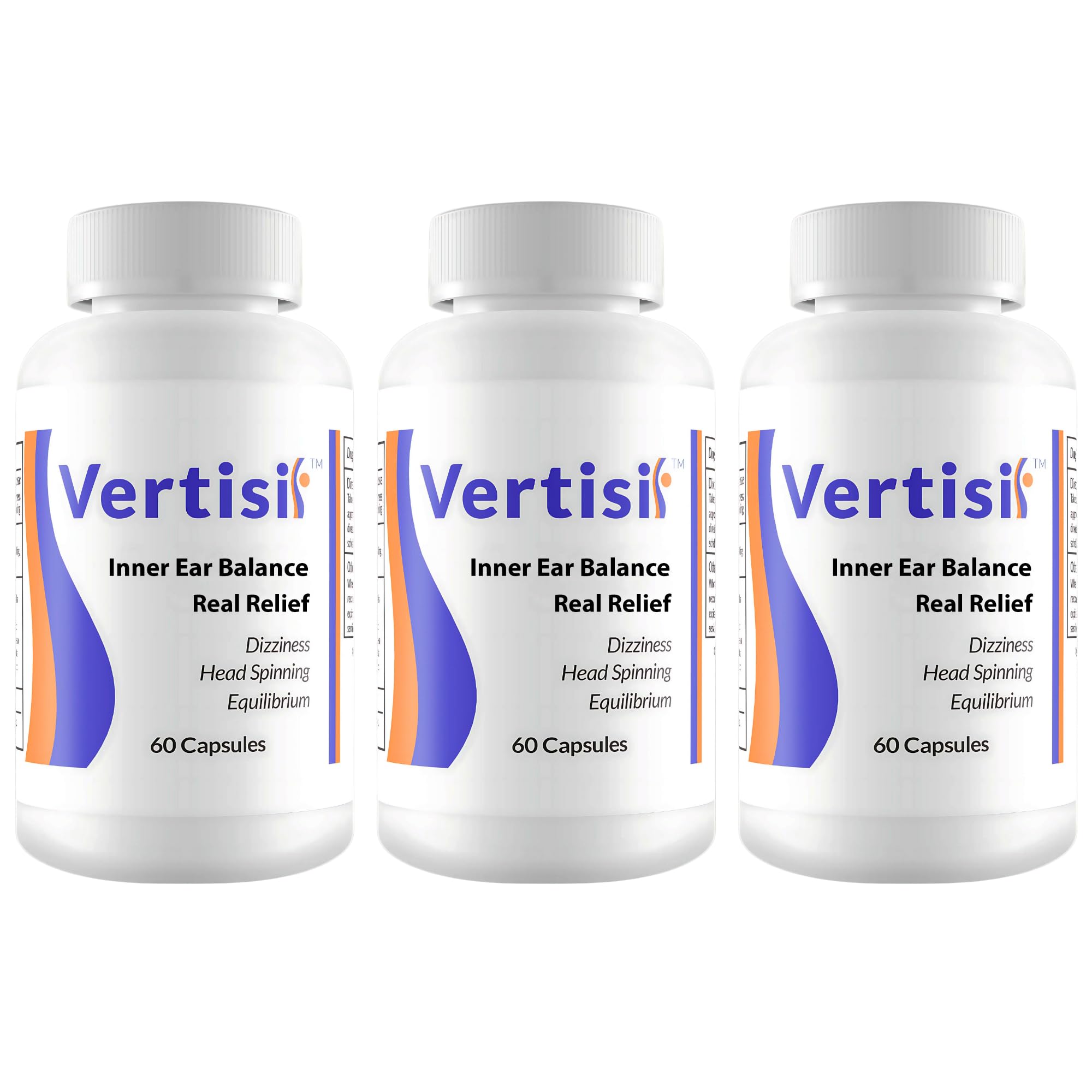 Vertisil bottle and capsules - natural vertigo relief