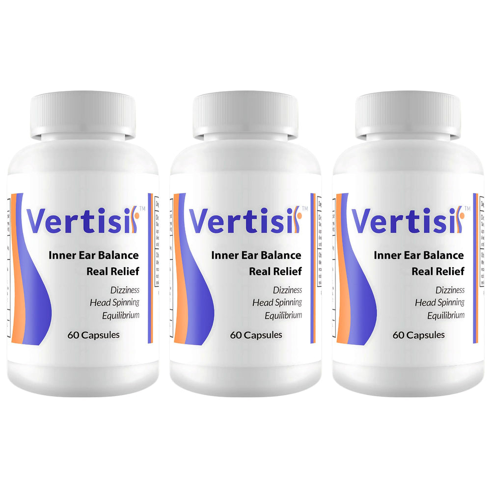 Vertisil bottle and capsules - natural vertigo relief