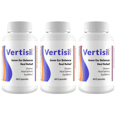 Vertisil bottle and capsules - natural vertigo relief