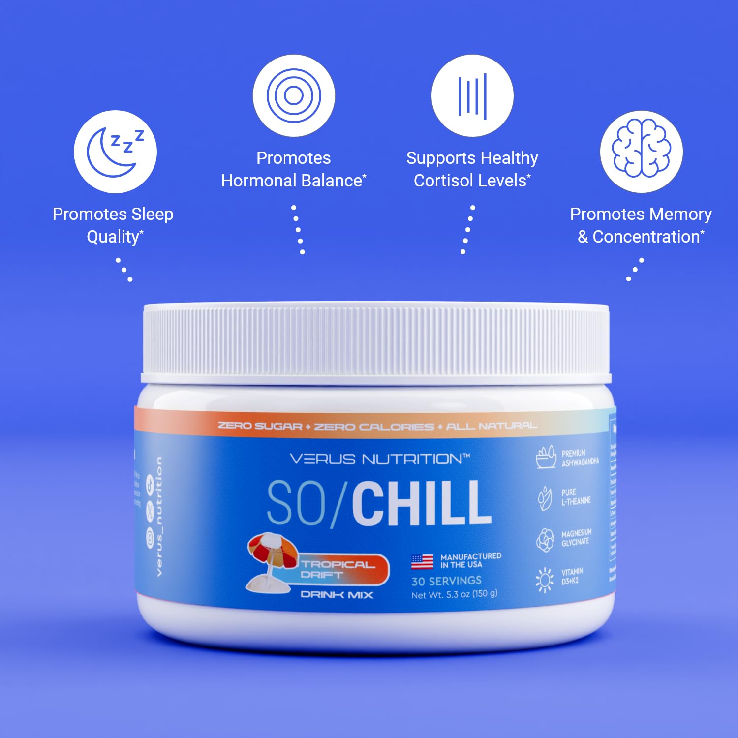 Key ingredients: L-Theanine, Ashwagandha, and Magnesium Glycinate
