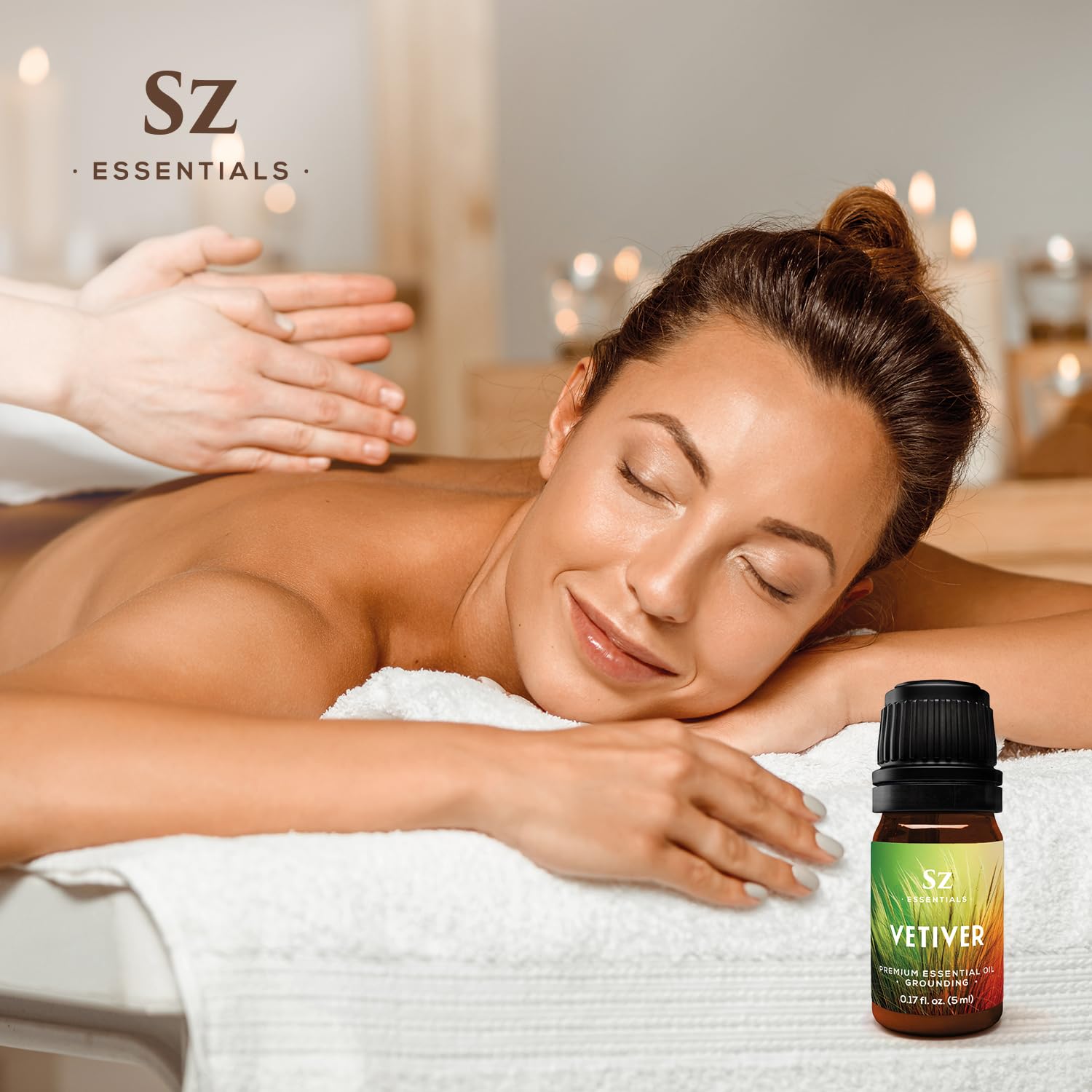 Aromatic setup with Vetiver and complementary essential oils