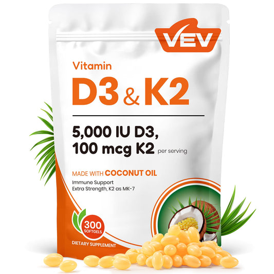VEV Corefeel D3 K2 bottle label