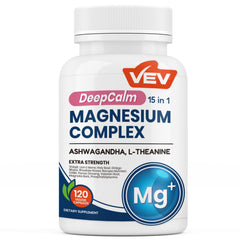 VEV DeepCalm 15 in 1 Magnesium Capsules bottle