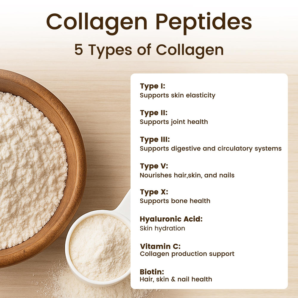 Scoop with powder for VEV Multi Collagen Peptides Powder