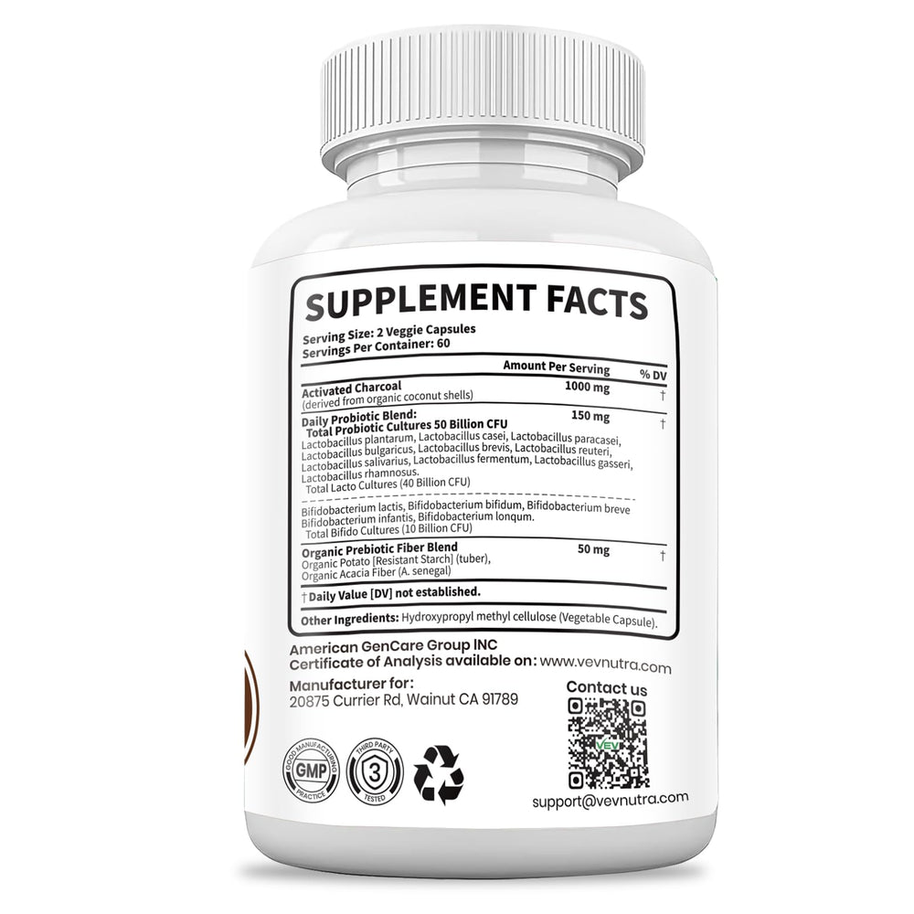 Vegan capsules in a close view