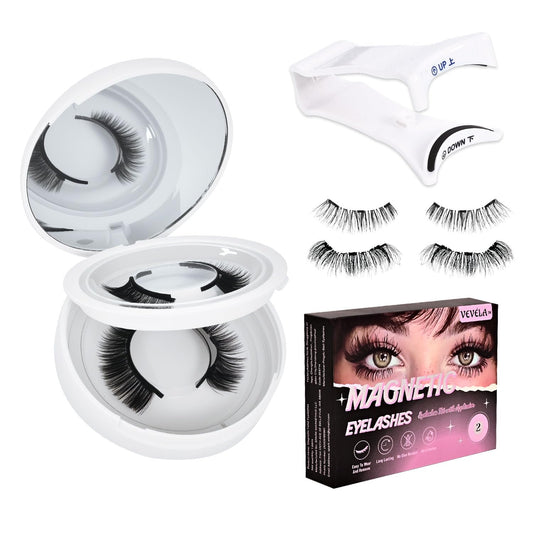 Vevela magnetic eyelashes kit with applicator for glue-free wear