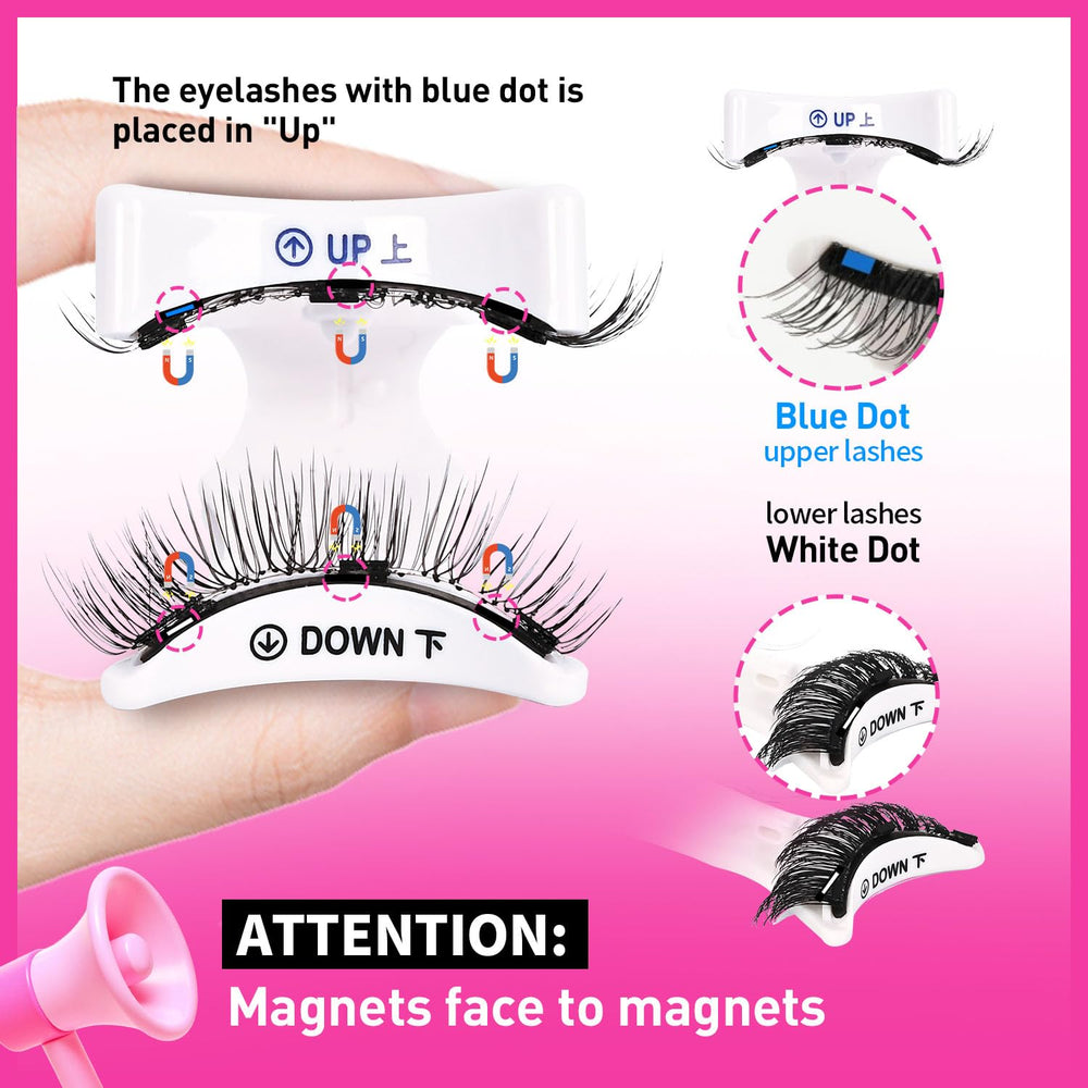 Vevela natural-look magnetic lashes close-up for everyday wear.