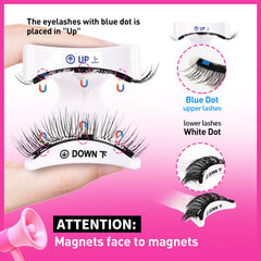 Vevela natural-look magnetic lashes close-up for everyday wear.
