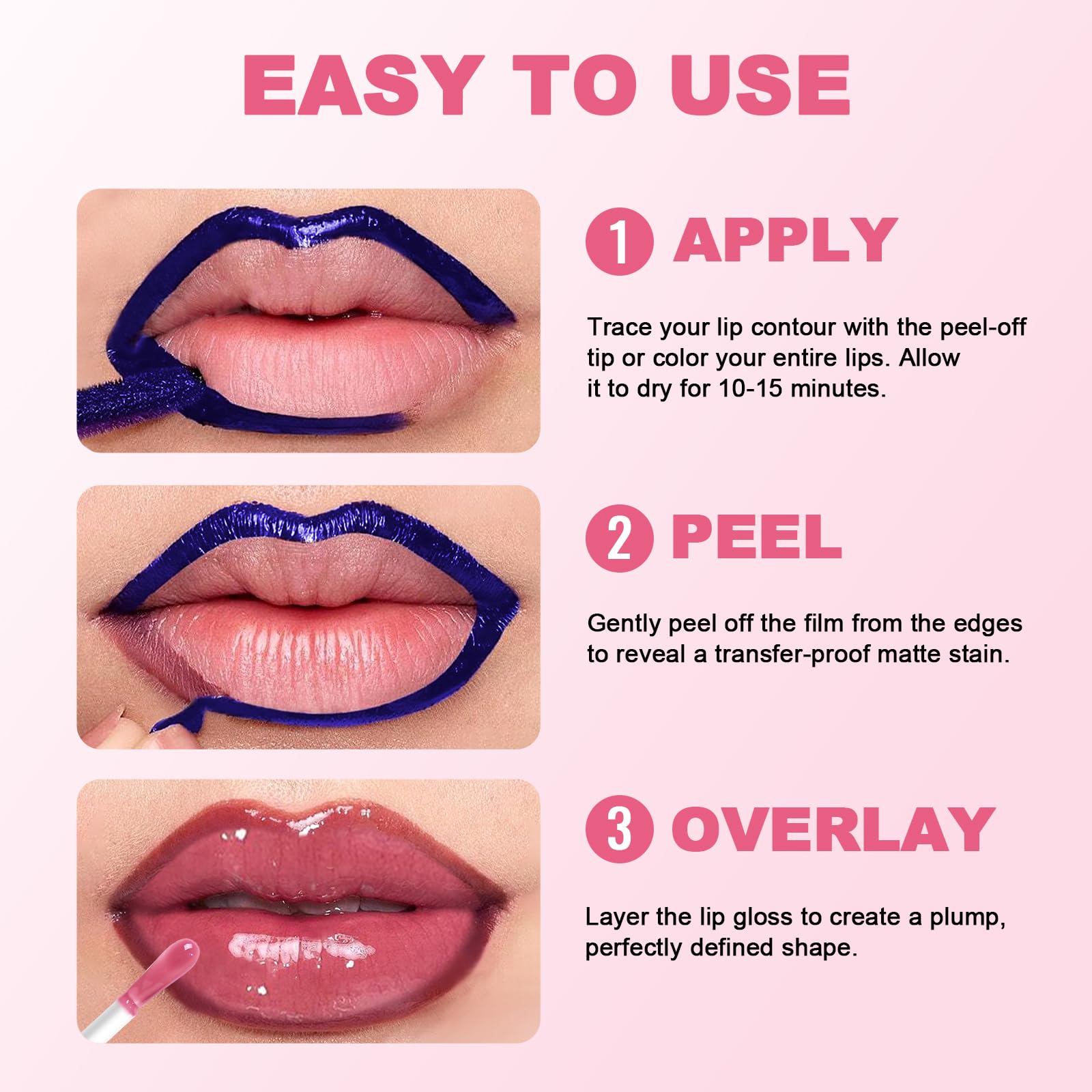 Vevivia peel-off removal with oil-based remover is easy.