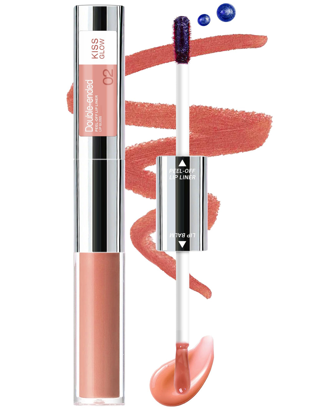 Vevivia Lip Stain dual-ended liner-gloss in action for defined, long-lasting color.