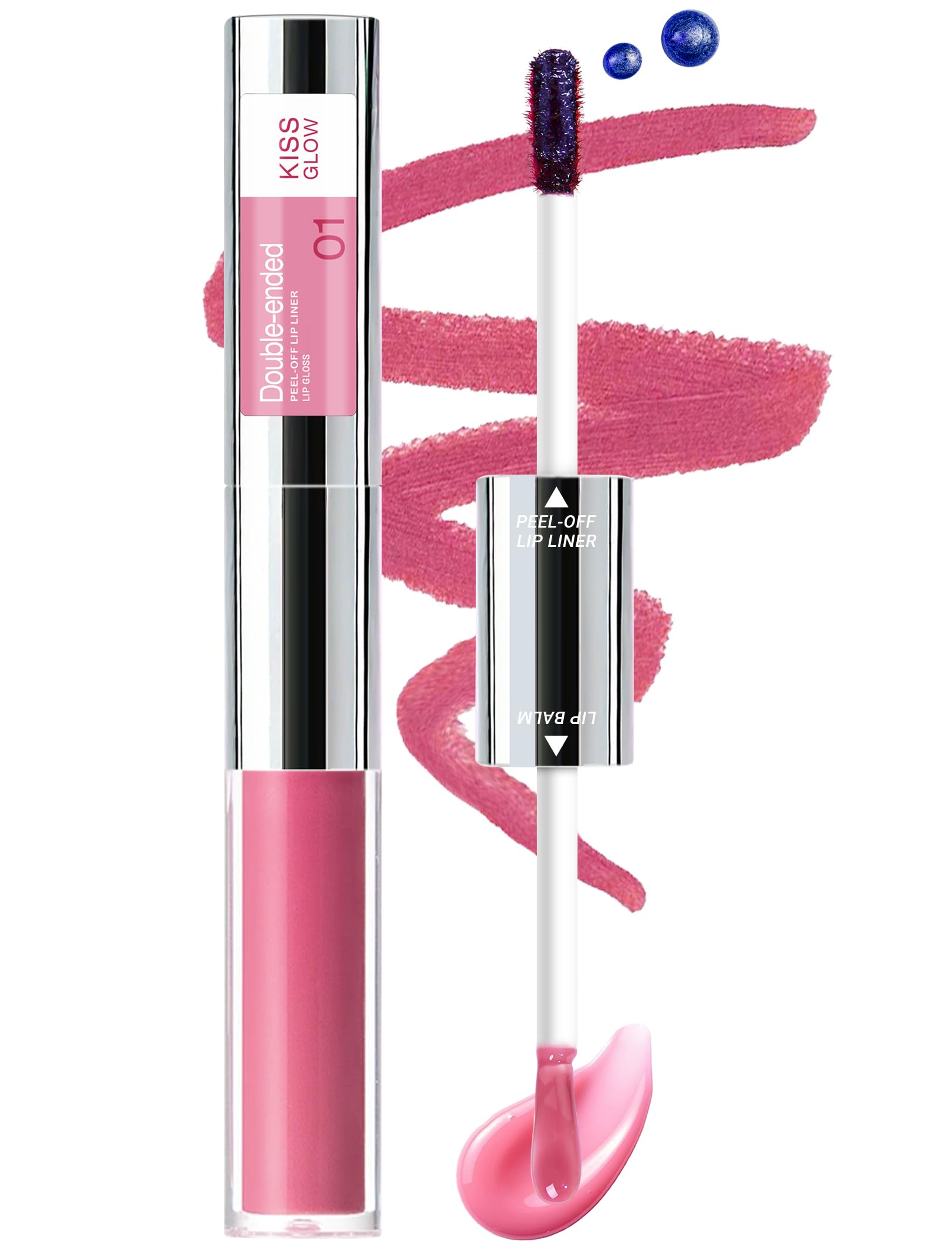 Vevivia Peel Off Lip Stain in Mauve, 2-in-1 liner-gloss for lasting color.