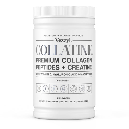 Vezzyl Collatine bottle front label