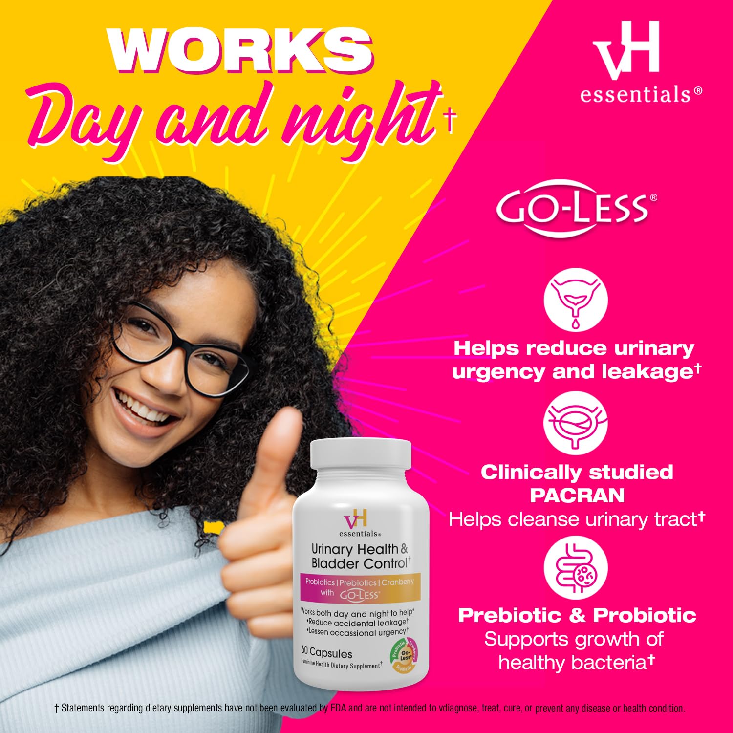 Go-Less bladder-support blend capsules with pumpkin seed and soy extracts