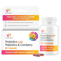 Front view of vH Essentials Probiotics for Women bottle