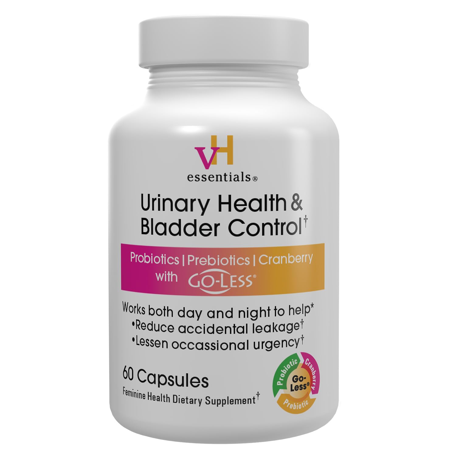 vH essentials Urinary Health & Bladder Control bottle and packaging