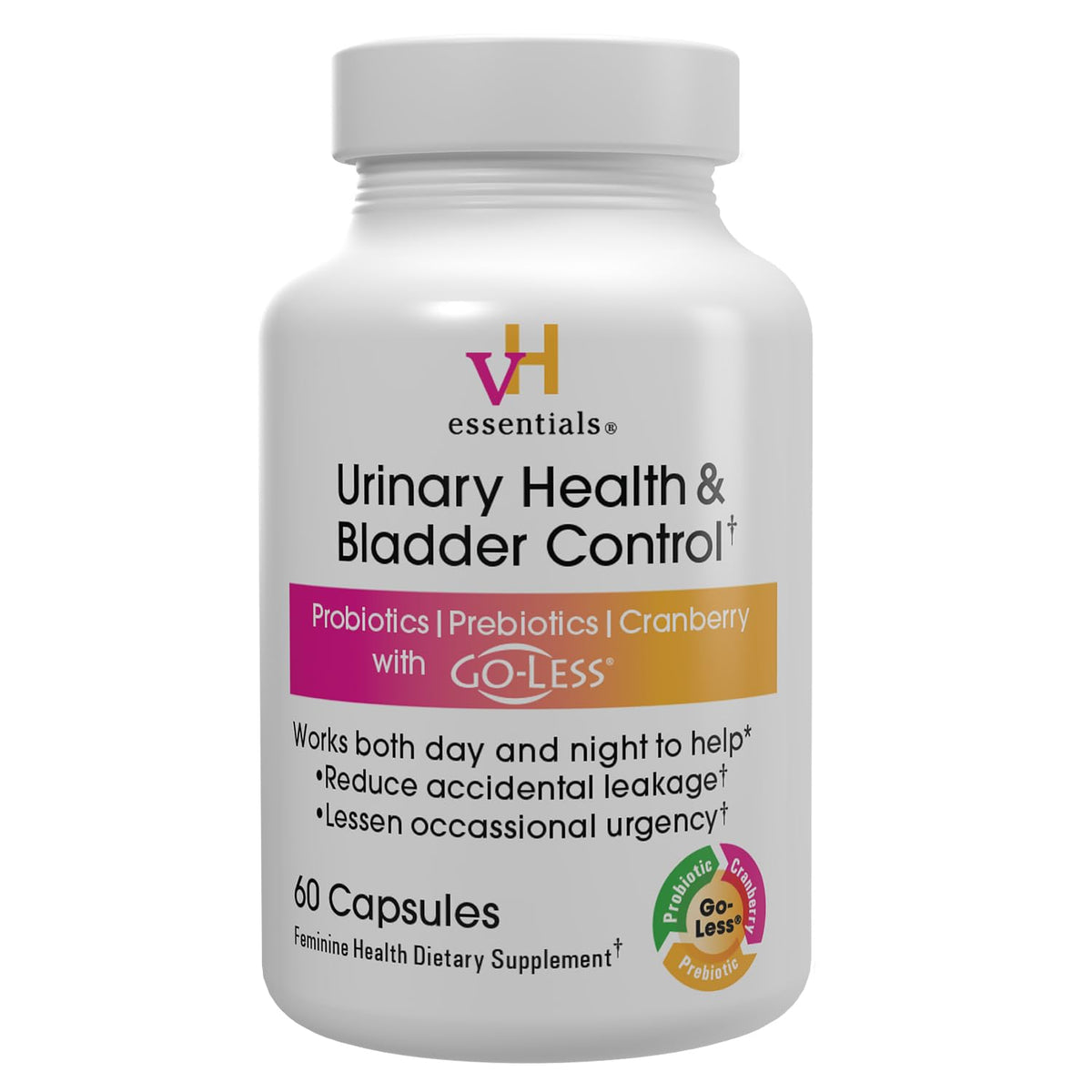 vH essentials Urinary Health & Bladder Control bottle and packaging