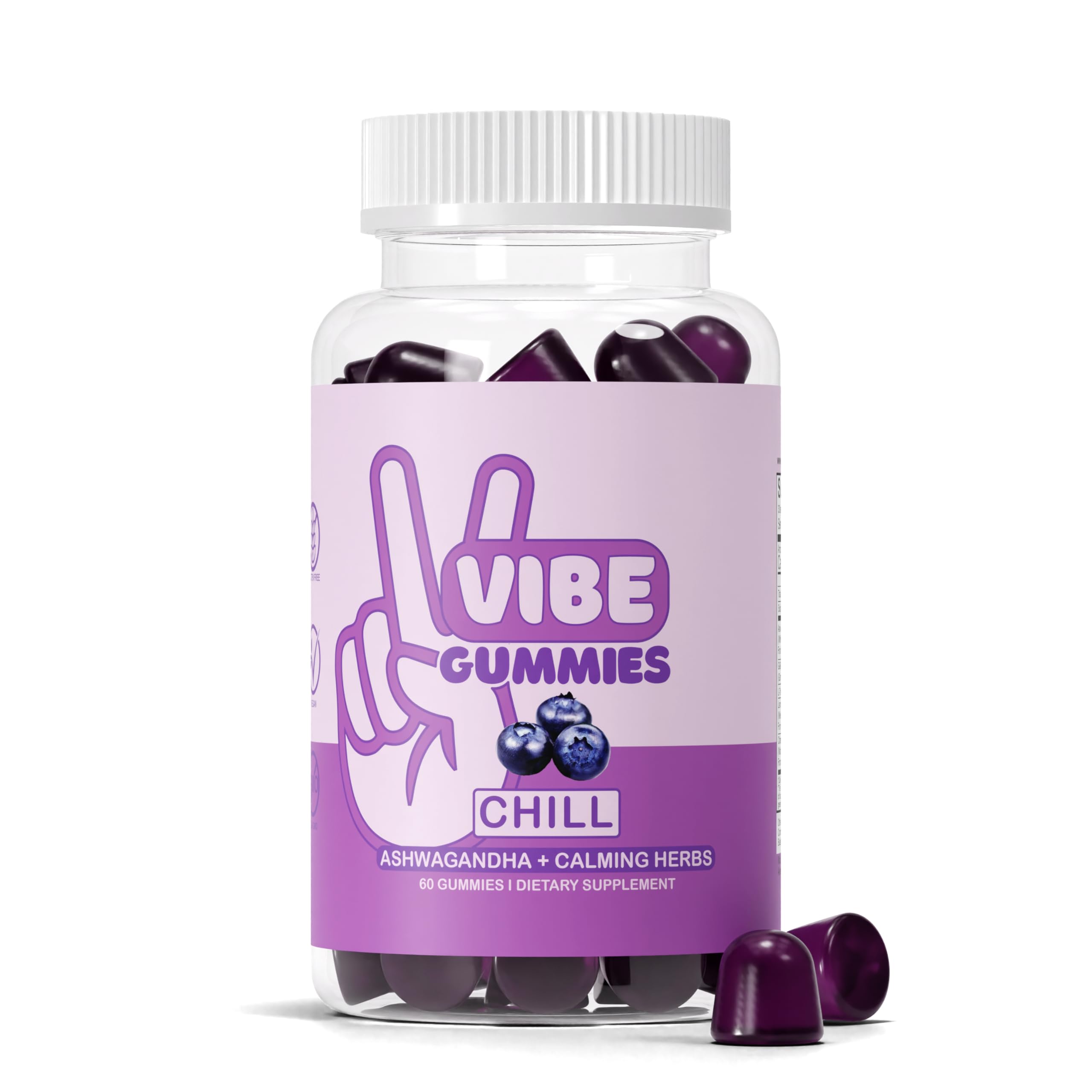 Vibe Gummies bottle with 60-count label