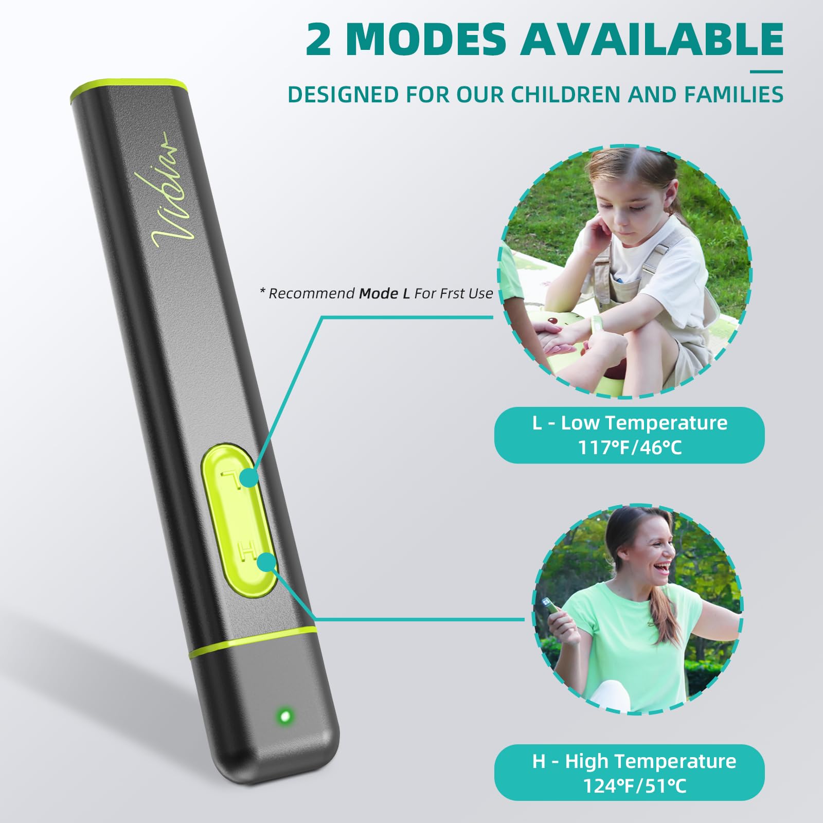 Vibis bite relief aluminum body emphasizes durability during outdoor use